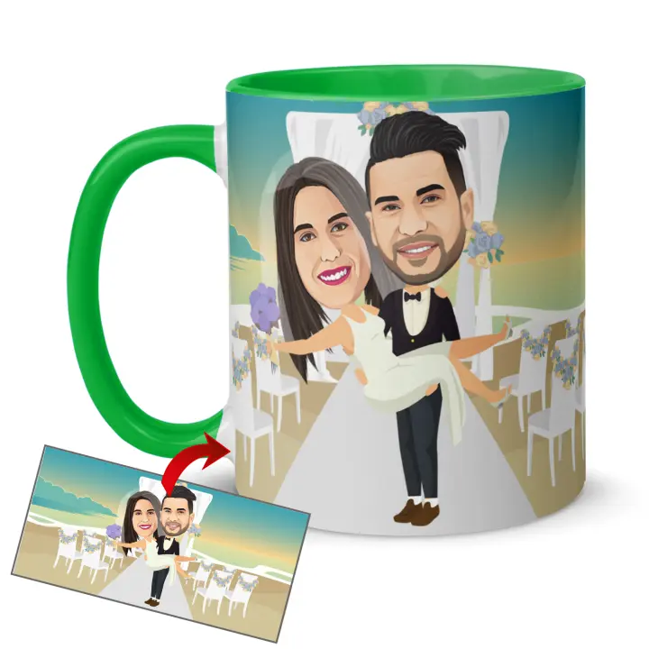Kembilove Tazas de bodas personalizadas con caricatura - 1