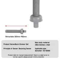 Tubo De Desagüe Horizontal Y Vertical Anticongelante Y Antiolor Para Baño Y Cocina Tubo De Esguinces Universal De Cocina Y Baño Material PP - details 21