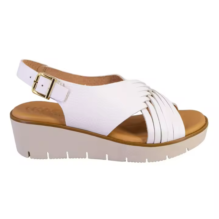 KAOLA 2451BOMBI Sandalias de mujer blanco PIEL 525 - 1