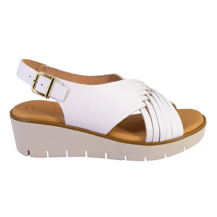 KAOLA 2451BOMBI Sandalias de mujer blanco PIEL 525 - 1