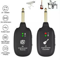 Set De Transmisor Y Receptor Inalámbrico UHF A8 Para Guitarra Eléctrica Bajo Violín 730mhz 50M Rango De Comunicación - details 4