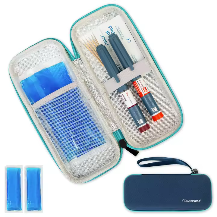 Estuche Insulina Isotérmico con 2 Bolsas Gel Frío y Cremallera Ortoprime - 1