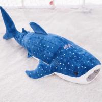 Almohada Corporal De Gran Ballena Tiburón En Poliéster Y Algodón Decorativa Para Sofa Cojín De Espalda De Peluche De Tiburón Marítimo Longo Juguete De Peluche Para Niños Regalo De Cumpleaños - details 1