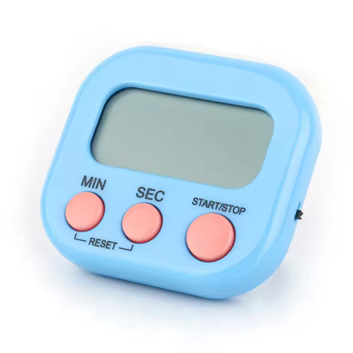 Temporizador De Cocina Digital Para 99 Minutos Con Alarma De Conteo Regresivo Magnético Herramienta De Tiempo Amigable Con Soporte Para Reloj De Cocina - 1