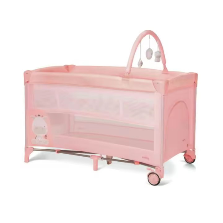 Cama de viagem Asalvo Complet Duo Baby Giraffe Pink - 1