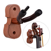 Gancho De Madera Marrón Para Violín Con Portabocinas Soporte De Pared Para Uso En Hogar Y Estudio Accesorio De Violín - details 3