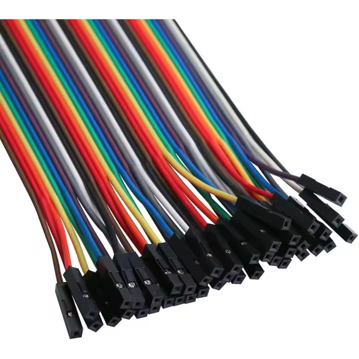 CABLEPELADO Cable DuPont 40 Pines, Cable alambre puente Dupont 40 pines, Cables Puente para Placas Prototipo, Cables Puente para Arduino Raspberry Pi, Cable Breadboard, Hembra a Hembra - 1
