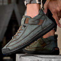 Zapatos Casuales Para Hombre De Cuero Hacer a Mano Transpirables Mocasines De Moda Talla Grande 38-48 Zapatos De Barco Lujo - details 16