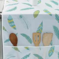 Cubierta De Refrigerador Y Lavadora a Prueba De Polvo Y Aceite Funda De Almacenamiento Para Hogar Toalla Protectora - details 3