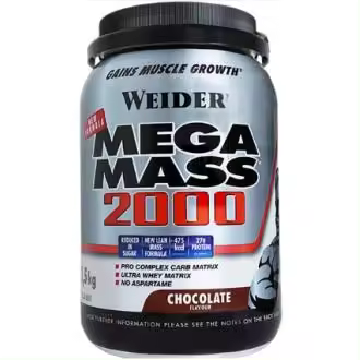 WEIDER MEGA MASS 2000 chocolate 1,5kg. - 1