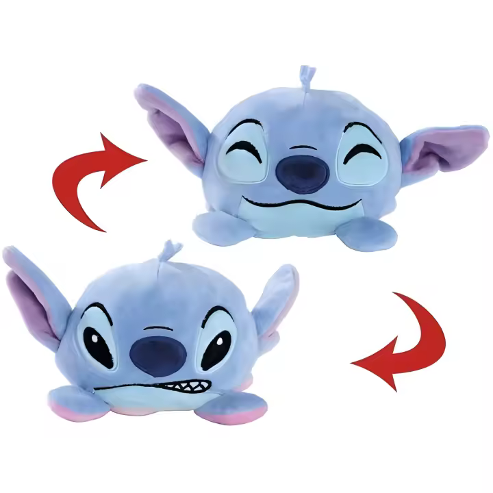 Peluche simba disney stitch reversible 8 cm - 1