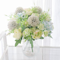 Peonía Artificial De 30cm En Silicio Para Vaso Flores Silvestres Para Novia Decoración De Navidad Para Sala De Estar Y Hogar - details 5