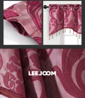 Valance De Lujo Con Tejido Jacquard Para Sala De Estar Cortinas Cortas De Pared Para Cocina Decoración De Hogar 1 PC Moderno Floral - details 17