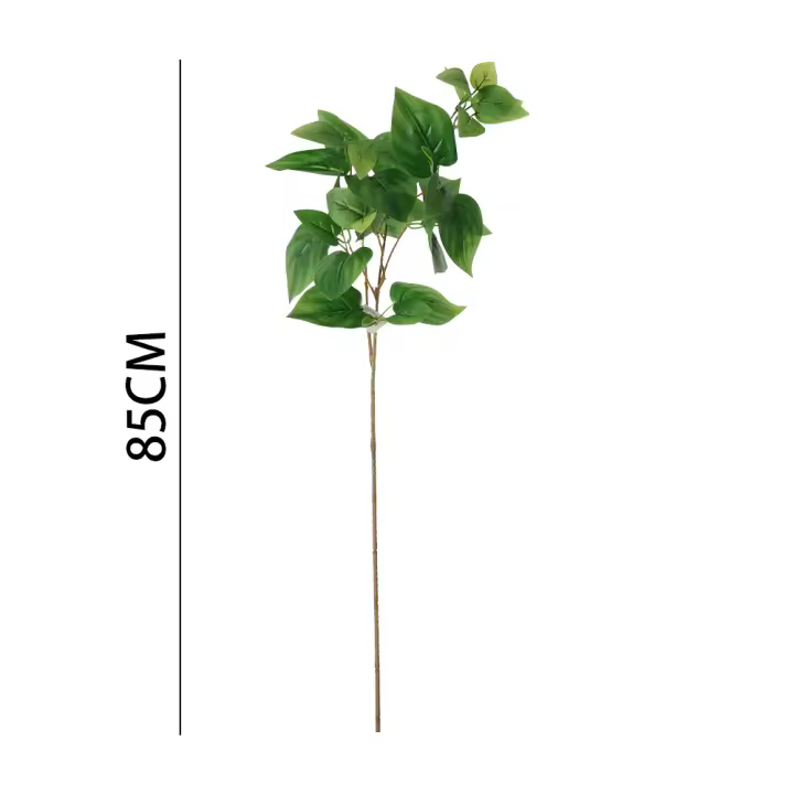 Poenia Arte Floral - Planta Artificial Vara de Hojas Decorativas 85cm - REF 631158 - Deccoraci'on Realista - 1