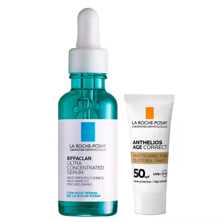 La Roche Posay Effaclar Sérum Ultra Concentrado 30 ml + Regalo Anthelios Age Correct Spf50+ 3 ml - 1