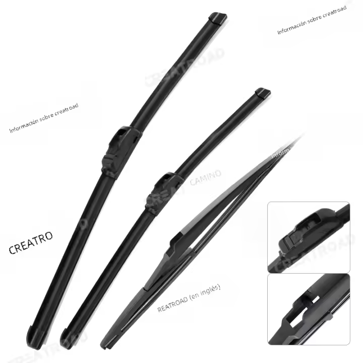Conjunto de Limpiaparabrisas de Alta Gama Hyundai Tucson TL 2016-2020 Cepillos de Ventana de Paraíso de Plástico ABS Semi-Rigido - 1
