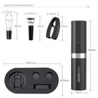 Abreventanas Eléctrico Automático Recargable Con Base De Carga Herramientas De Cocina Para Botellas De Vino Acero Inoxidable Sin Químicos Peligrosos - details 1