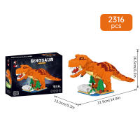 Bloques De Construcción Mini Dinosauros Jurásico Juguete Educativo Para Niños Modelo De Edificios En Miniatura Para Juego Creativo - details 8