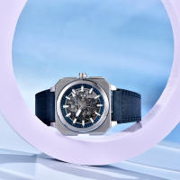 Reloj Mecánico Automático Pagani Design 2024 38mm Dial Luminoso Cuadrado 50m Impermeable Tourbillon Para Hombres Con Correa De Cuero Y Cristal De Zafiro - details 3