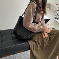 Bolso De Hombro Para Mujer Grande Capacidad 2024 Moda Retro De Trabajo Bolsa De Viaje Con Solapa Única Material PU Con Funda De Poliéster - details 26
