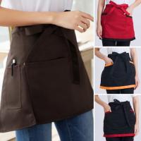 Delantal Corto Para Cintura Media Para Mujer Y Hombre Antifouling Para Cocina Barra Pub Café Trabajo Resistente Al Desgaste Tamaño 41x63cm - details 0
