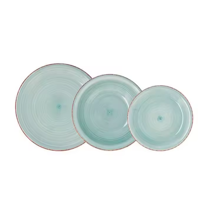 Vajilla Vita Aqua Quid 18 piezas gres azul - 1
