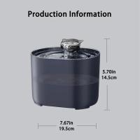 Fuente De Agua Para Gatos Con Filtro Y Bomba Eléctrica USB Silenciosa Dispensador De Agua Para Mascotas Auto Recirculante Forma De Oreja De Gato - details 7