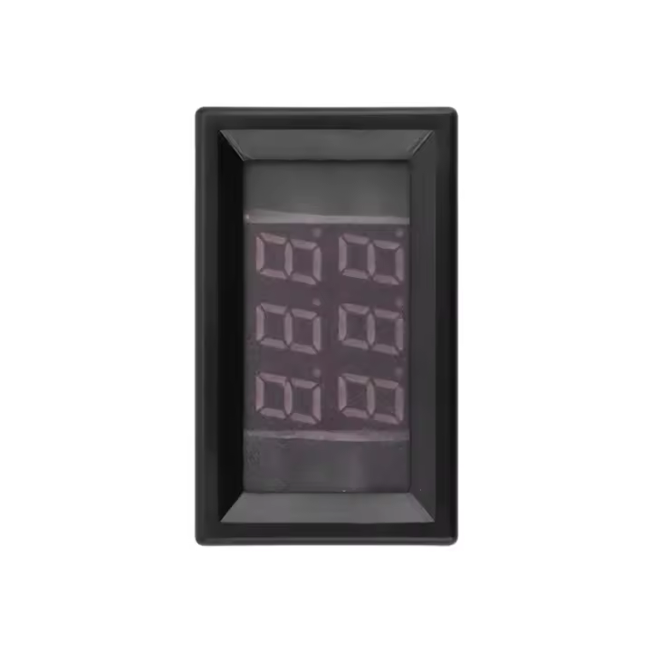Termómetro Digital De 3 Dígitos Con Doble Pantalla NTC Metálico Impermeable Con Dos Sondas DC4-28V Longitud De Líneas Roja Y Azul 1M Proba Cilíndrica - 1