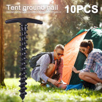 10Pcs Palos De Tenda De Plástico De Alta Resistencia 5.7 Pulgadas Gancho De Asta Para Acampar Y Exterior Tipo Espiral Palos De Sombra Para Tenda - details 3