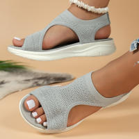 Sandalias De Verano Para Mujer 2024 Cómodas Casual Deportivas Con Plataforma Y Tacón Bajo Sandalias Romanas Talla Grande Para Playa - details 12