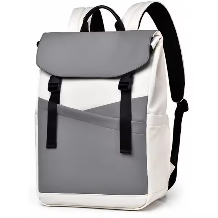 Mochila ligera para computadora portátil para hombres, mochila de moda para computadora de 15,6 pulgadas, mochila de trabajo de negocios, mochila de viaje para hombres y mujeres (blanco) - 1