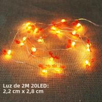Luces De Cadena De Hadas 2M Con Santa Claus Y Payaso De Navidad Para Decoración De Habitación Y Jardín Luz LED De Guirnalda Navideña - details 10