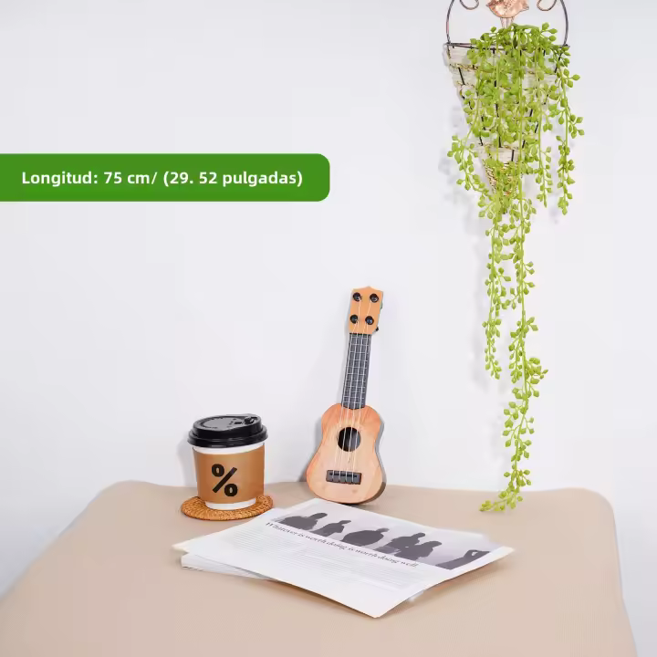 Arbustos Artificiales De Suculentas Colgantes Para Decoración De Pared Hogar Jardín Bodas Y Fiestas Falsas Plantas Verdes De Rattan Estilo Bonsái - 1