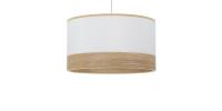 Fabrilamp - Colgante Olga 1xe27 Blanco/blanco-mad.clara Regx40x40 Cm - details 1