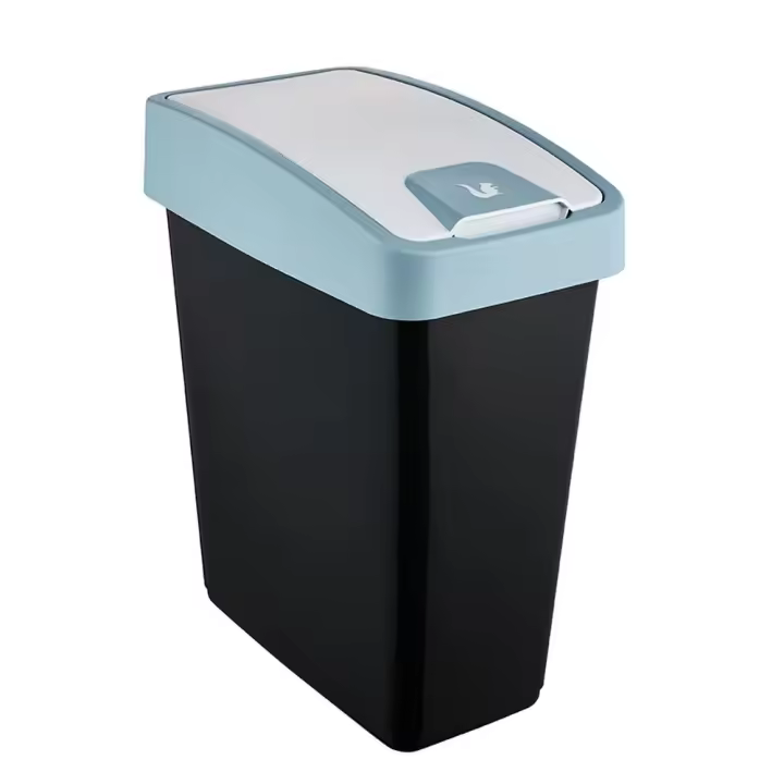 Cubo de Basura Premium 25 L con Tapa Abatible y Basculante - Keeeper - 1