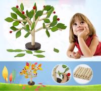 Puzzle 3D De Madera DIY Modelo De Árbol Juguete Educativo Montessori Para Niños Regalo Bloques De Rompecabezas Asamblea Unisex - details 0