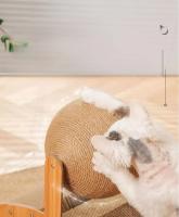 Juguete Interactivo Para Gatos Placa De Rasguñado Vertical Con Diseño De Bolas Resistente Al Desgaste Y No Desprendible Juguetes Para Mascotas Estables Para El Hogar - details 9