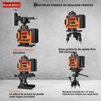 Nivel Láser Automático 4D 16 Líneas 360 Grados Verde Recargable Tipo-C 5200mAh Herramientas De Construcción Ruler De Ángulo - details 8