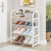 Estante De Zapatos Simple De 4 Niveles Artesanía Trapecio Organizador De Zapatos Para El Hogar Portátil Ahorrador De Espacio Para Sala De Estar - details 1