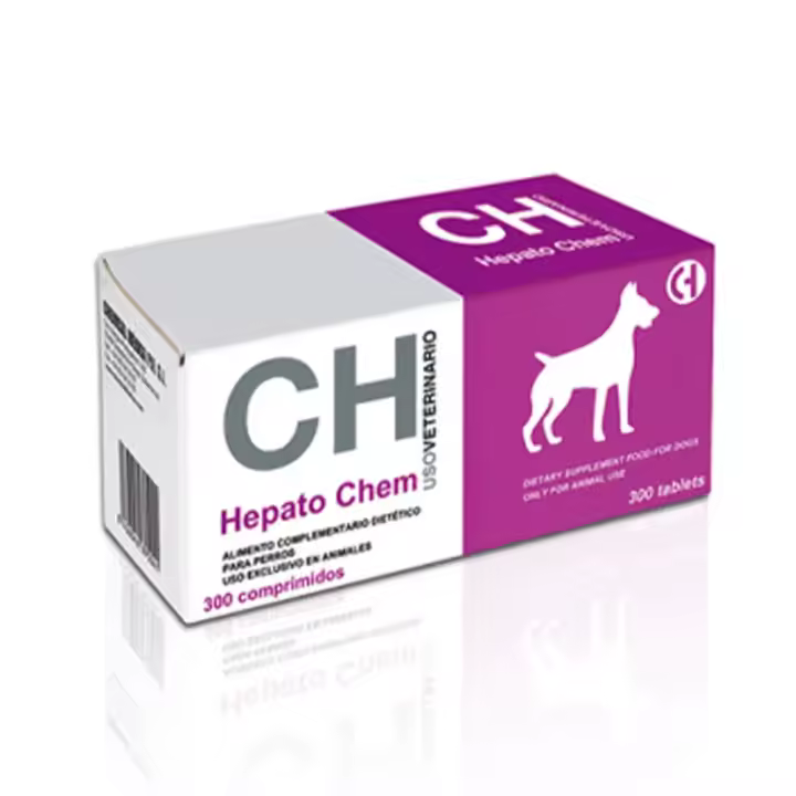 Hepato Chem 300 comprimidos suplemento hepático para perros Chemical Ibérica - 1