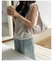 Nueva Bolsa De Hombro Para Mujer En Color Sólido Sencillo Con Cierre De Cremallera En Nylon Para Comunicación Armpit Bag - details 15