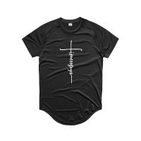 Camiseta Deportiva De Encaje Para Hombres Secado Rápido Verano Transpirable Fitness Gimnasio Musculación Manga Corta Moda Slim Fit - details 3