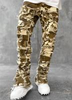 Pantalones De Mezclilla Para Hombre Estilo Hip Hop Callejero Jeans Arrugado Y Destrozado Ajustados Y Rectos Material 100% Algodón - details 7