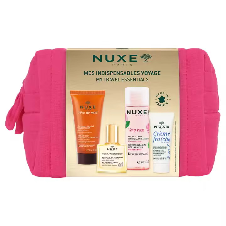 Nuxe Indispensables Viaje Gel 30ml + Agua Micelar 50ml + Crema 15ml + Aceite10 ml Pack - 1
