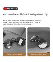 Porta-gafas Universal Para Coche Soporte De Visera Solar Accesorio Automotriz Para Lentes Material ABS Tamaño Compacto - details 2
