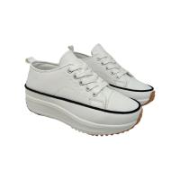 Eva Zorteon- Zapatillas deportivas para mujer, Zapatos PU Suela Track cuña,Deportivas casual. - details 5