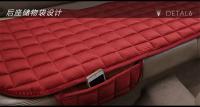 Juego De Cubiertas De Asiento De Coche De Peluche Protector Antisalpicaduras Universal Para Automóviles SUVs Sedanes Hatchbacks Camiones Capa De Cojín Delantero/trasero En Negro Gris Beige - details 18