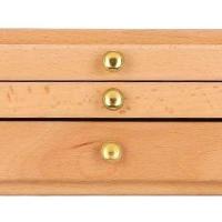 Caja de pintura portátil 3 capas, caja de suministros de Arte de madera de almacenamiento de pintura, suministros de Arte de cajón de gran capacidad para almacenamiento de transporte de boceto - details 3