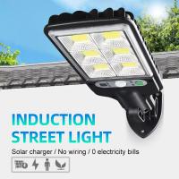 Luz De Pared LED Solar Exterior Impermeable Con Inducción Por Movimiento Para Jardín Terraza Garage Courtyard Iluminación De Calle 3 Modos - details 1