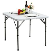Mesa Plegable Mesa de Camping 87cm, Mesa Cuadrada Portatil Mesa de Jardín Mesa de Balcón Mesa de Cocina Mesa de Picnic Mesa de Fiesta Exterior Interior - details 1